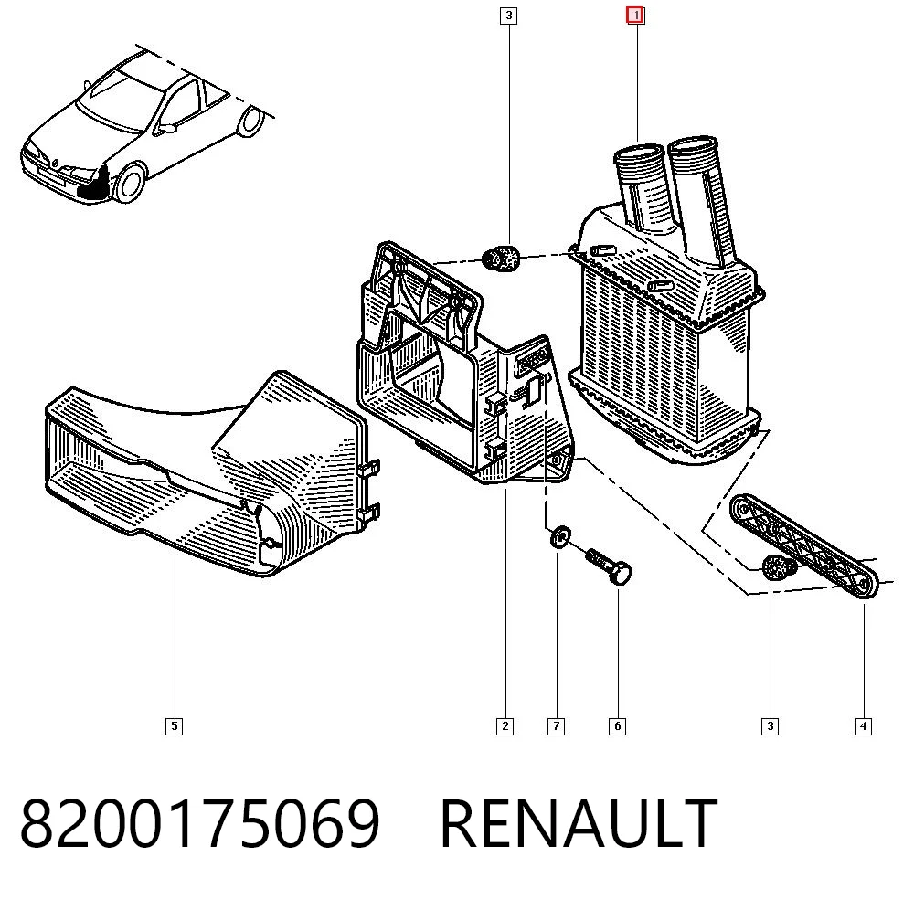 Intercooler para Renault Scenic JA0, JA1, FA0