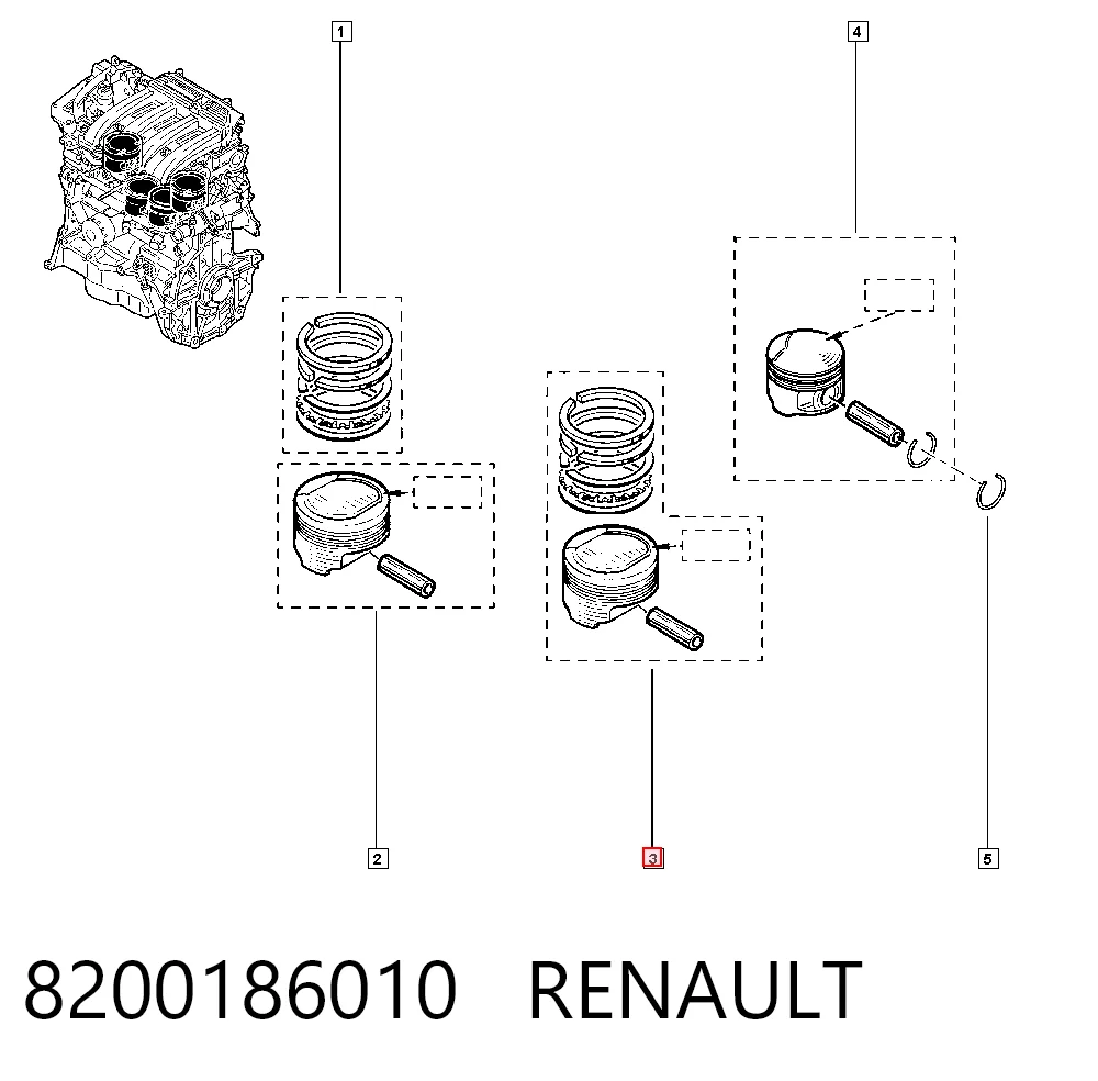 Pistón Yenmak 3104174000
