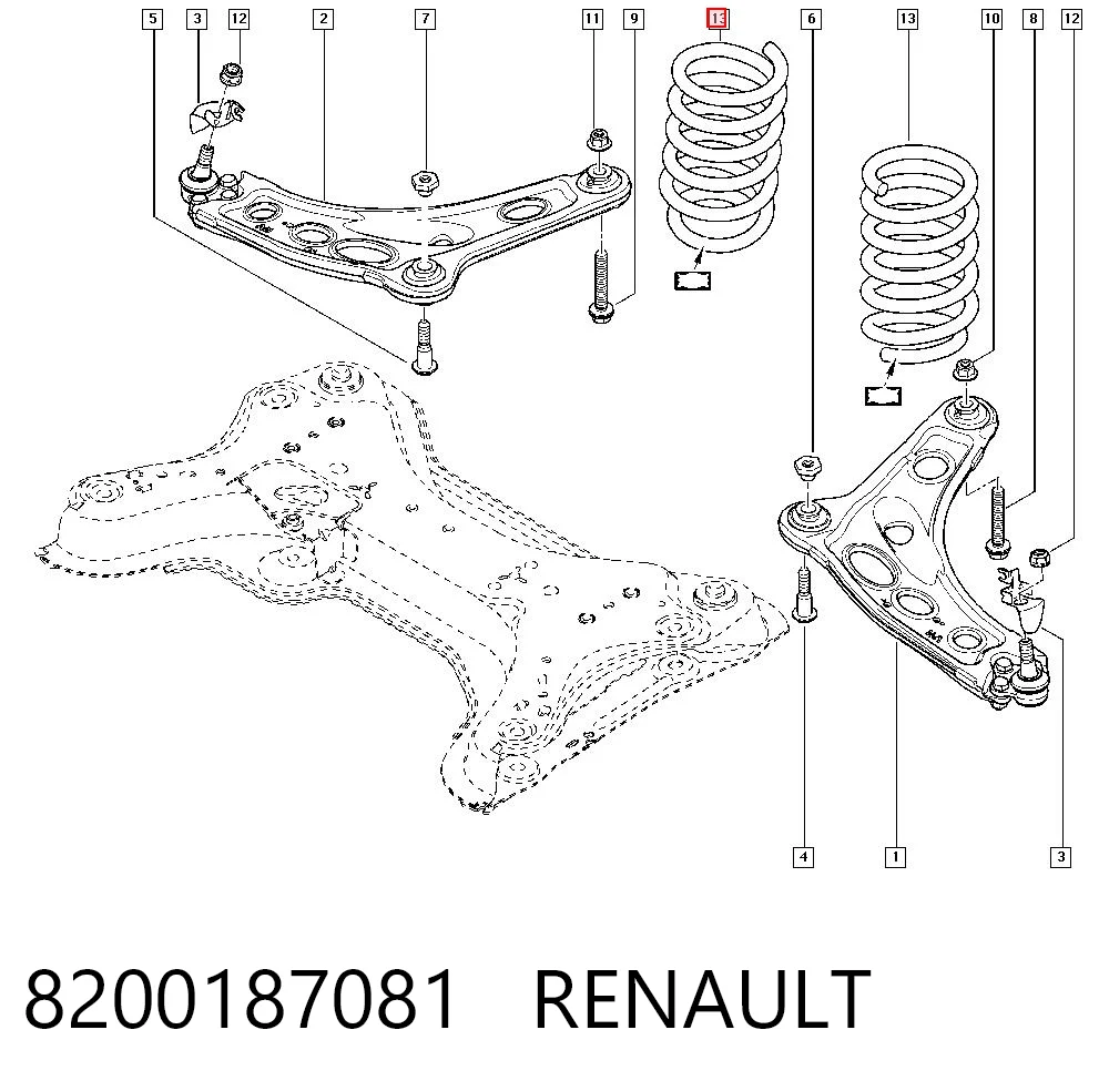 Muelles delantero Renault Trafic II (FL)