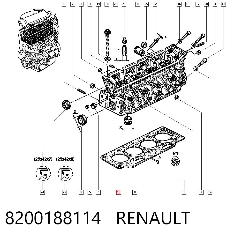 30864506 Volvo Empaquetadura de culata