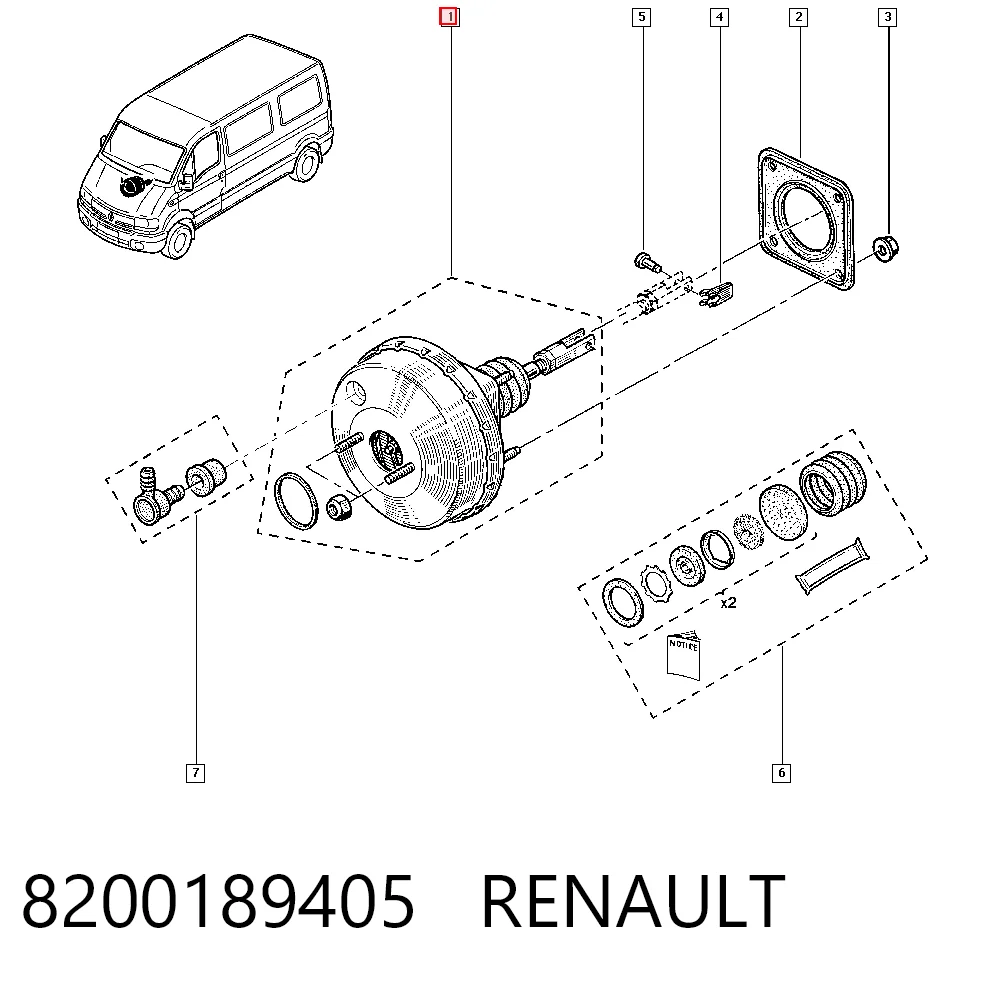 Servofreno Renault Master I furgoneta (T) (1980 - 1998) precio, desde 71,15 EUR