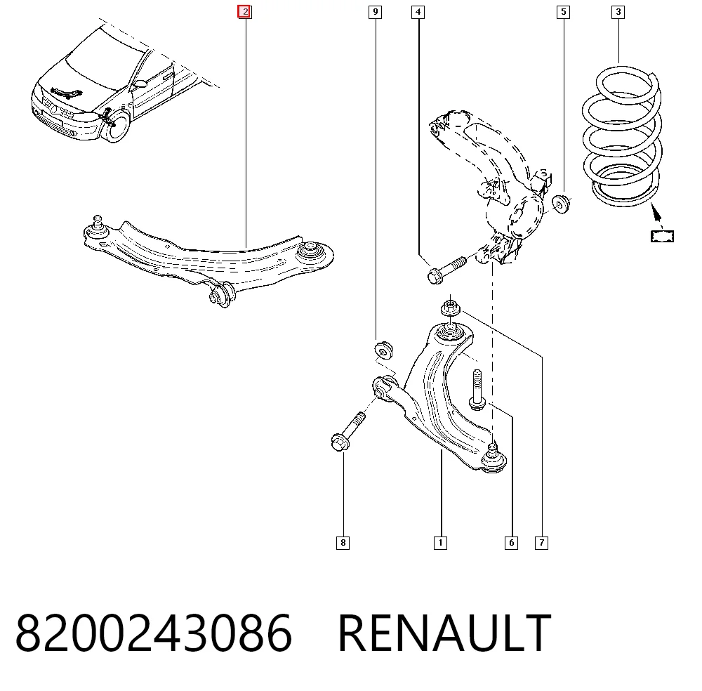 8200243086 Renault (RVI)