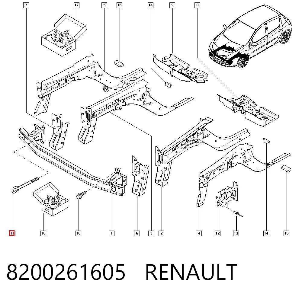 Comprar Gancho De Remolque Renault Clio III BR01, CR01 a bajo precio