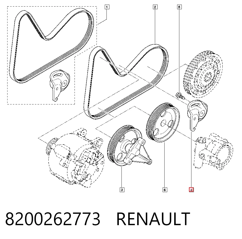 Rodillo tensor correa poli V Renault Scenic II desde 17,57 €