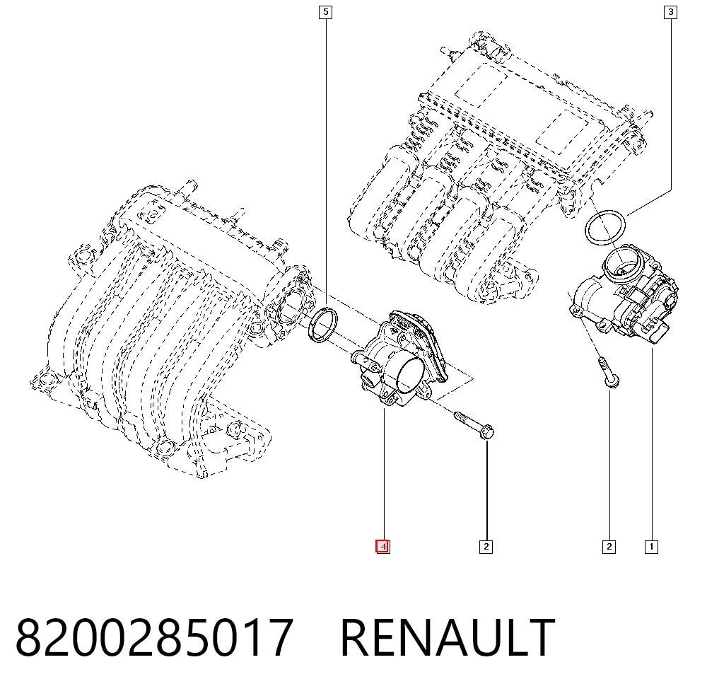 Caja de mariposa Renault LOGAN II sedán comprar en España