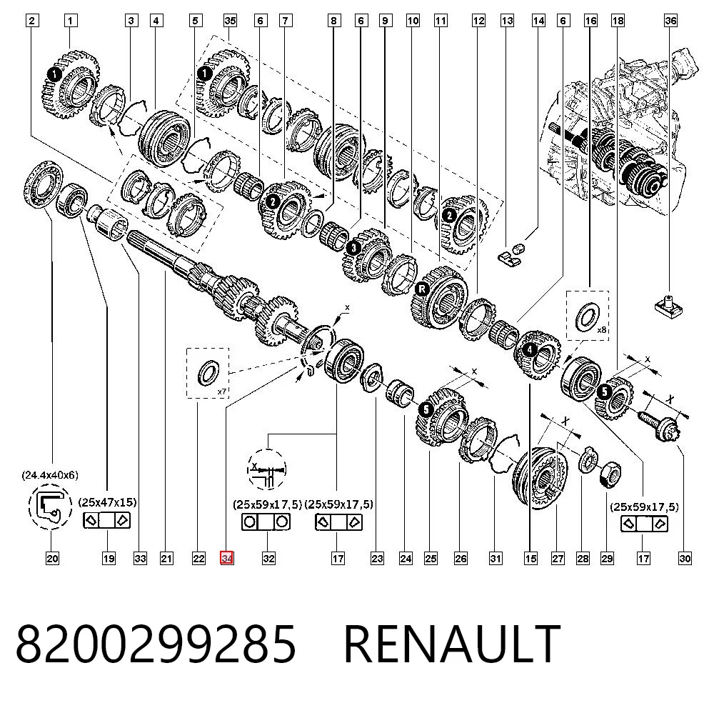 8200299285 Renault (RVI)