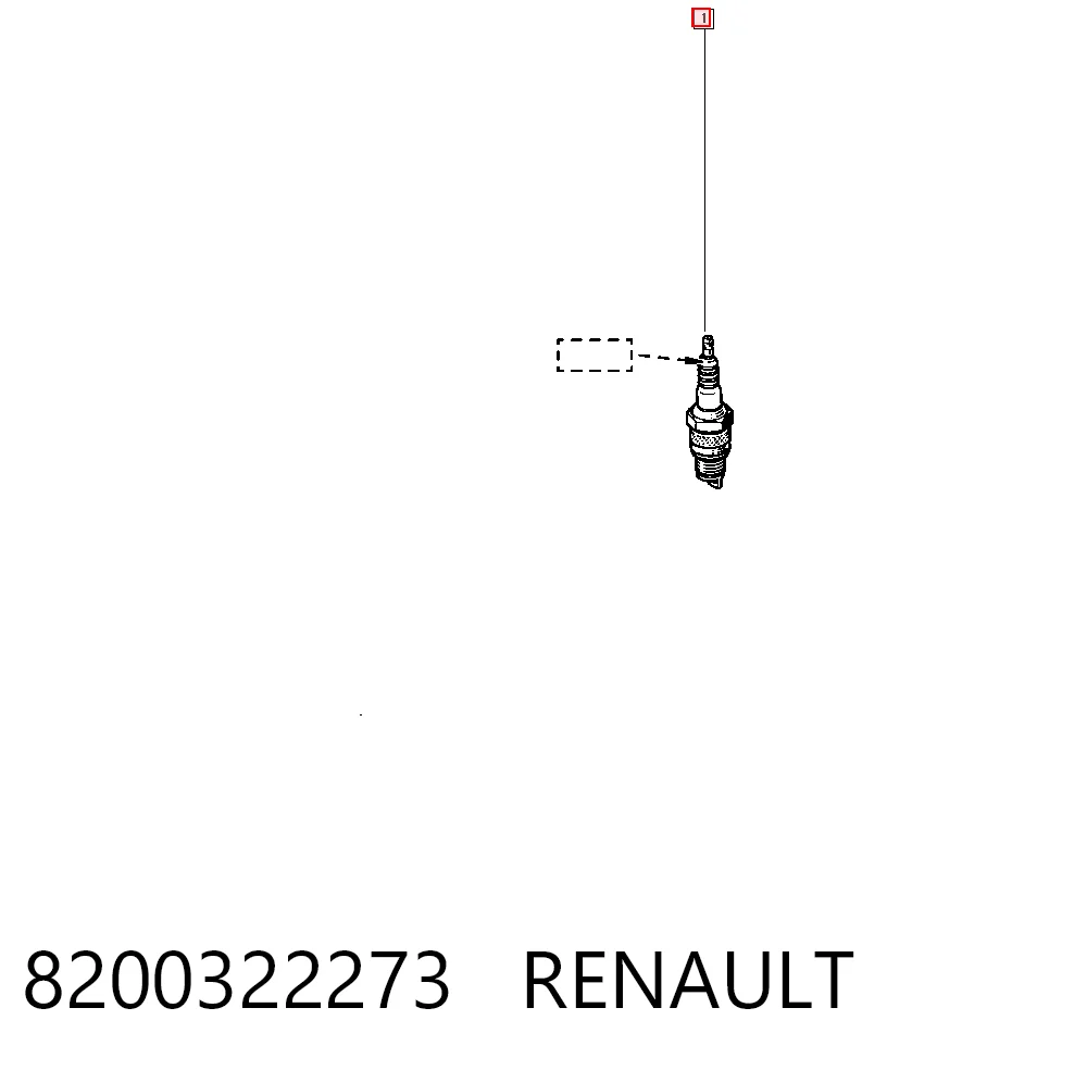 8200322273 Renault (RVI) Bujía de ignición