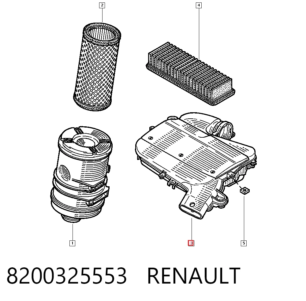 Comprar 25129019 AND Caja del filtro de aire