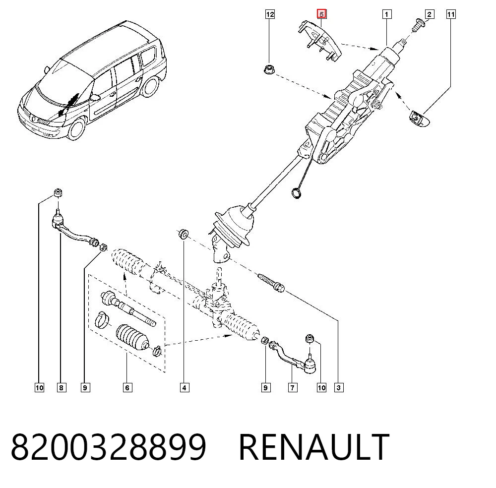 Sensor de ángulo de giro del volante Renault Laguna II hatchback (BG0, BG1) (2001 - 2007) precio, desde 42,11 EUR