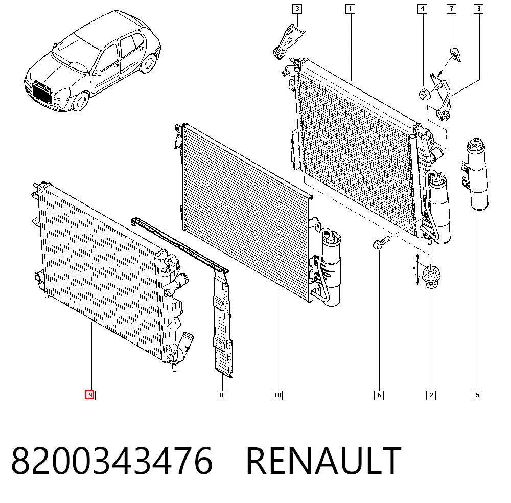 Água radiador Renault Clio  desde 61,60 €