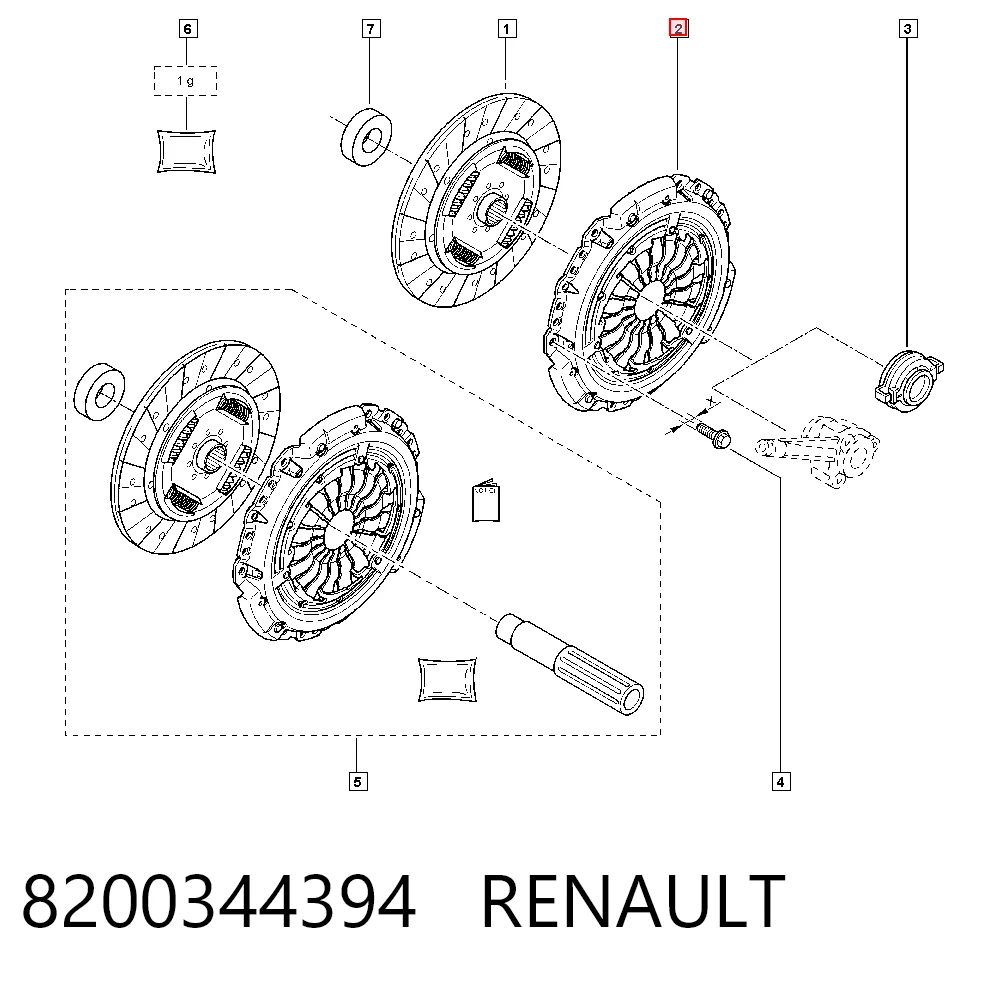 plato de presion del embrague funcion para Renault Scenic GRAND III JZ0, JZ1