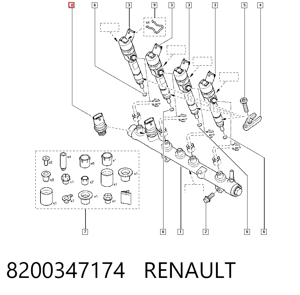 Sensor de presión de combustible KIA Cerato I sedán (LD) (2004 - 2008) precio, desde 27,59 EUR