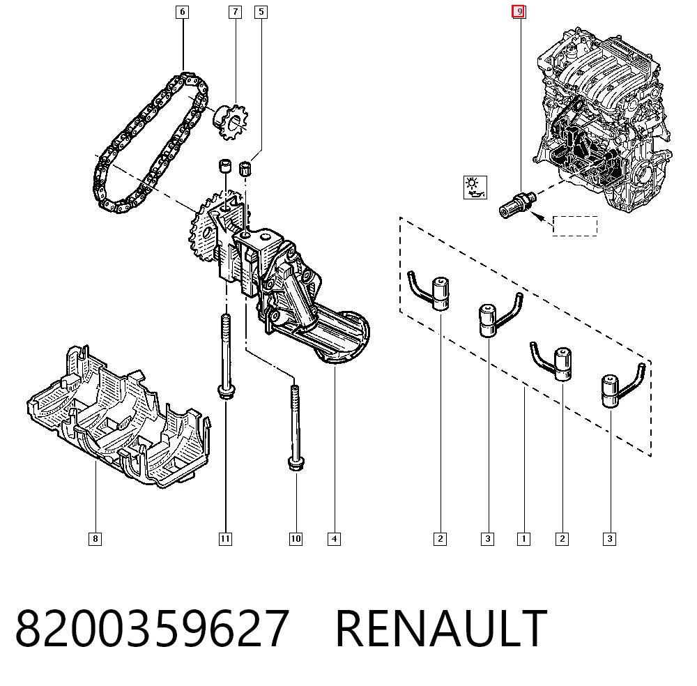 Sensor de aceite Scenic III monovolumen (2009-2016) original desde 8,23 €