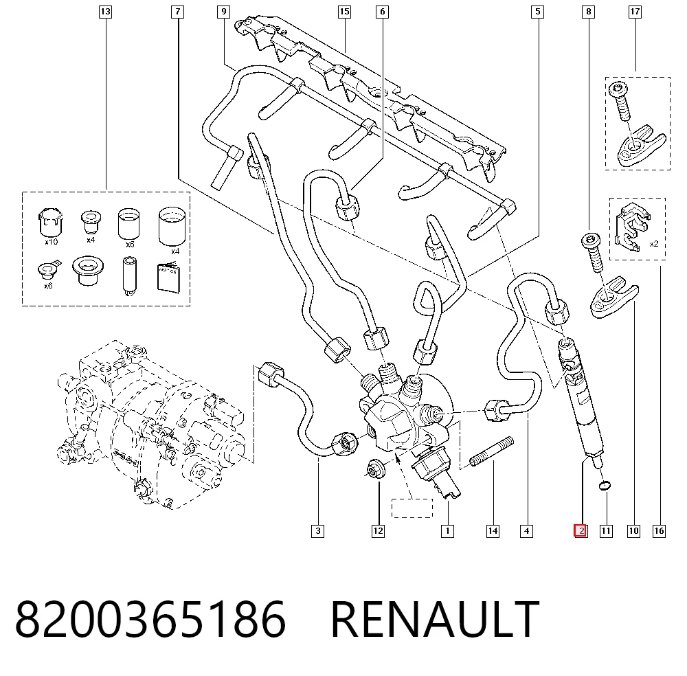 Inyector 8200567290 VAG
