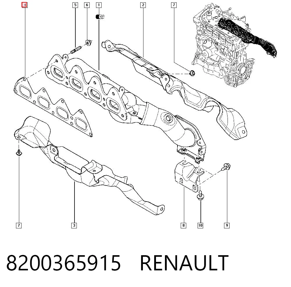 Comprar Junta de colector de escape Clio III BR01, CR01