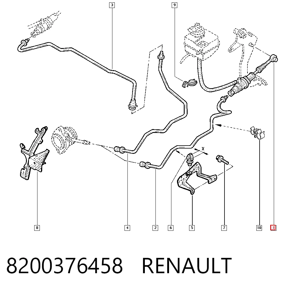 Cilindro maestro de clutch Renault Master II (2003-2010)