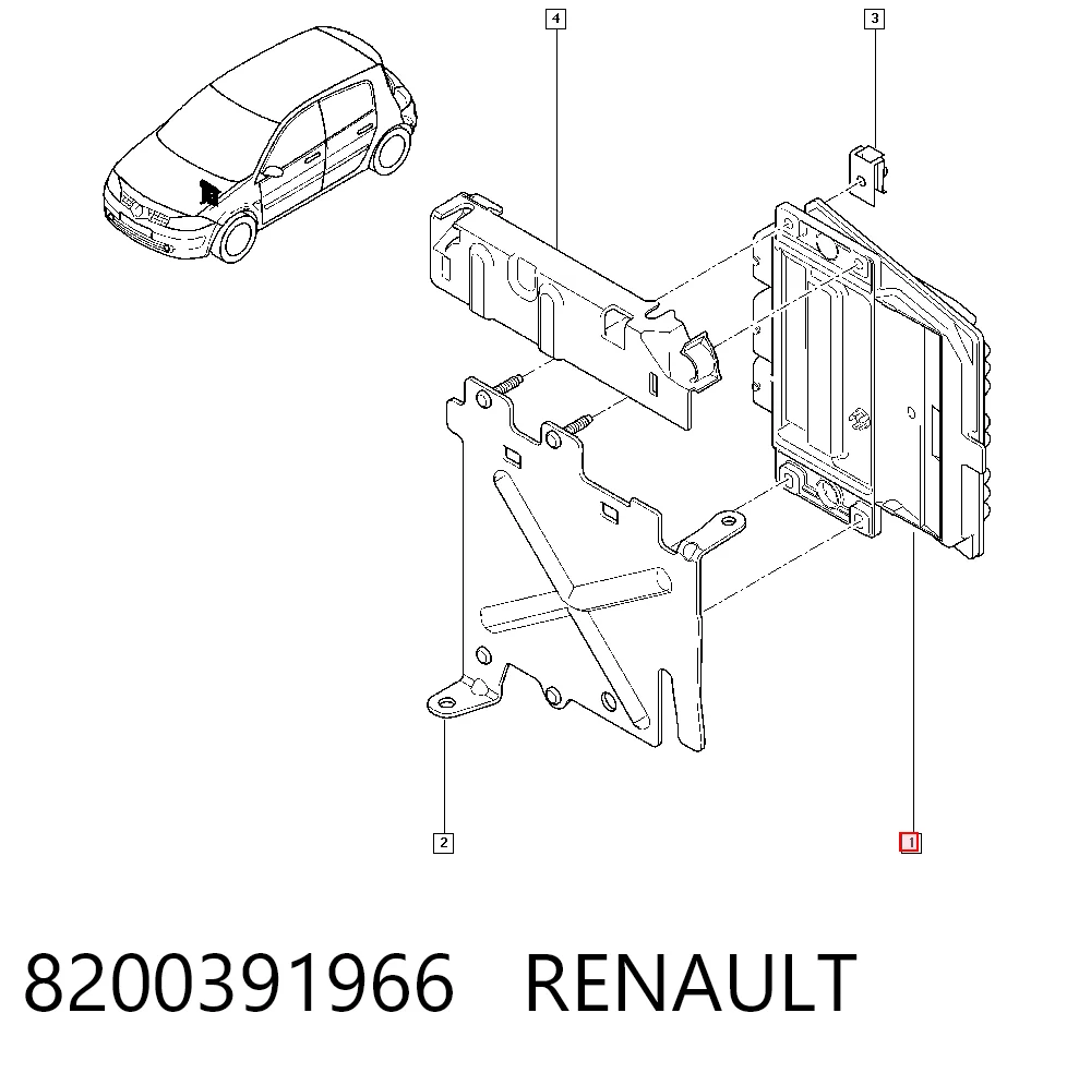 8200310863 VAG Centralina Del Motor