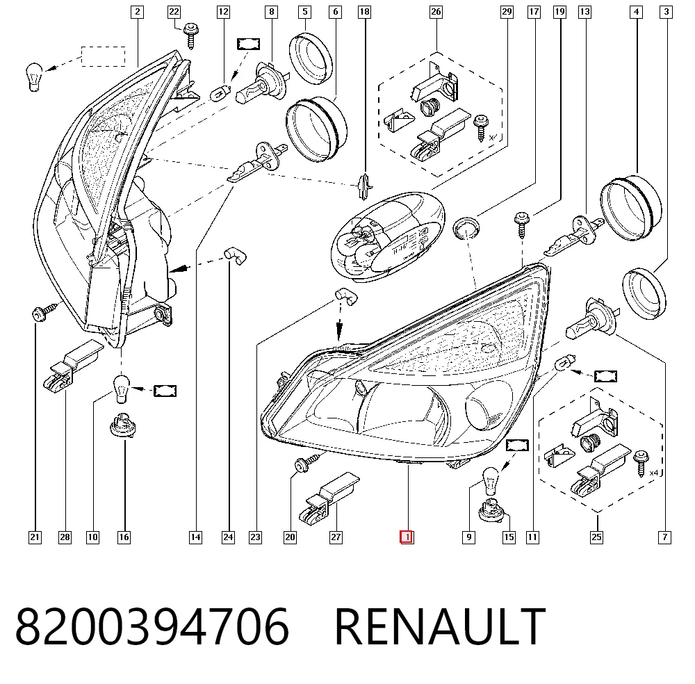 Comprar Faro izquierdo Renault Espace IV JK0