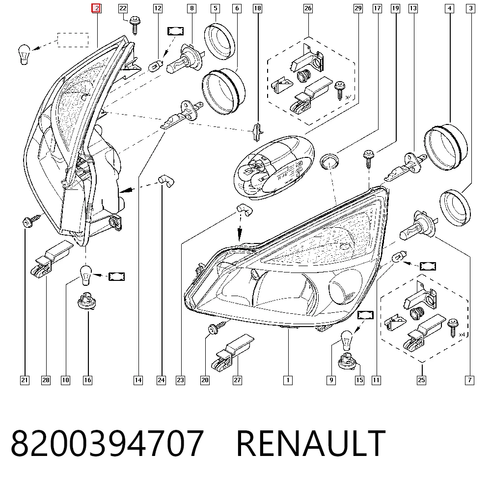 Comprar Faro derecho Renault Espace IV JK0