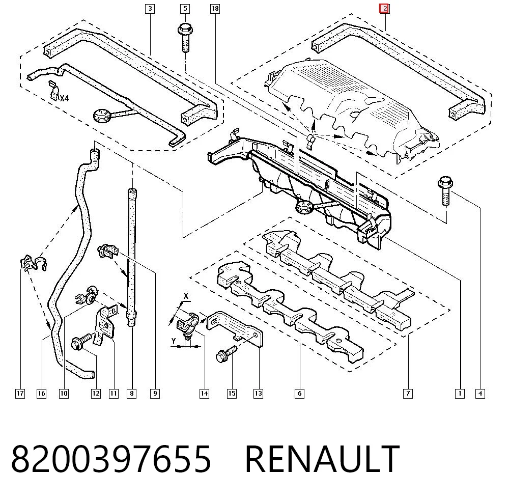 Comprar Cubierta decorativa del motor Renault Trafic II FL a bajo precio