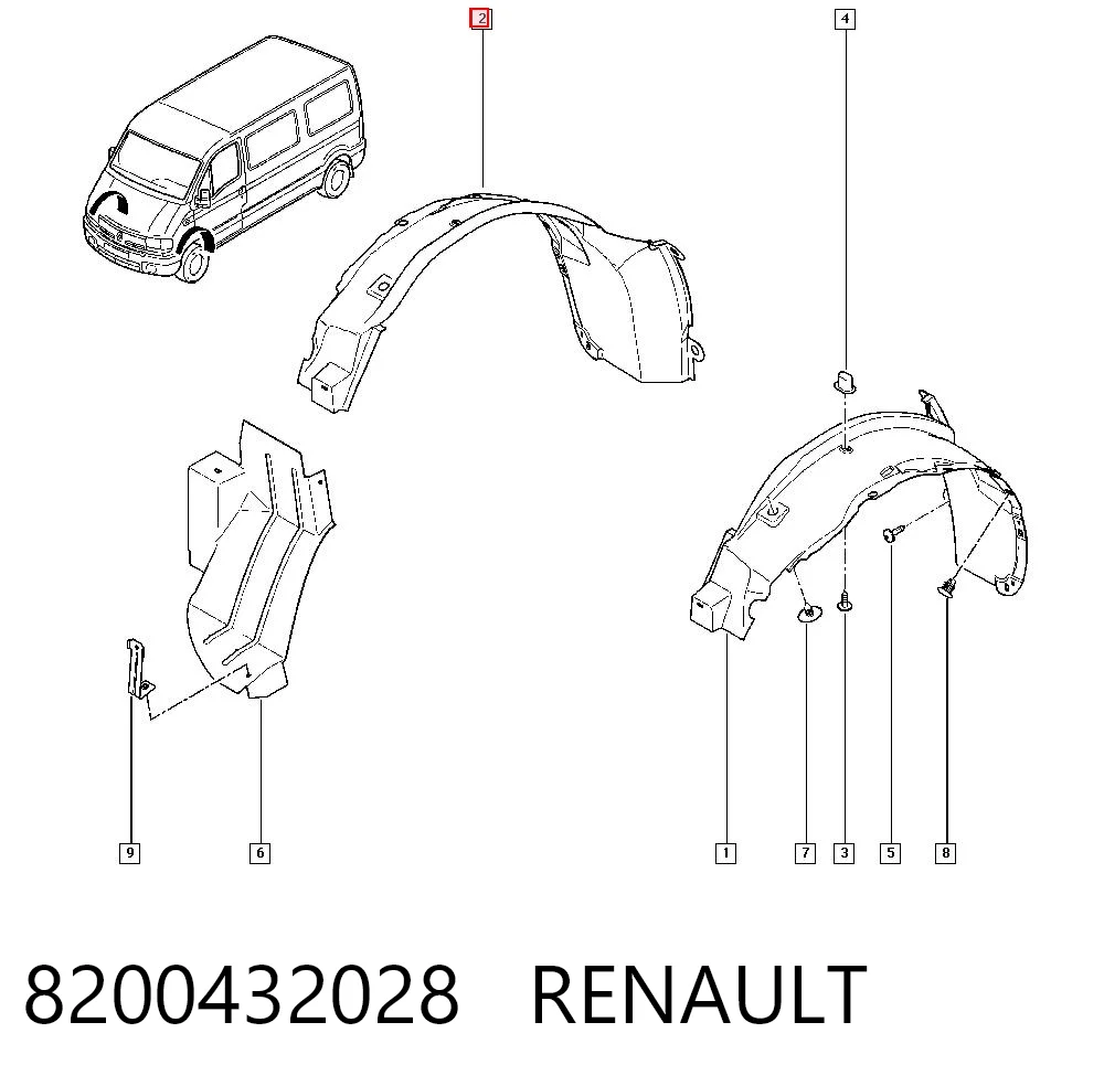 Paso rueda delantero derecho Renault Master II (2003-2010)