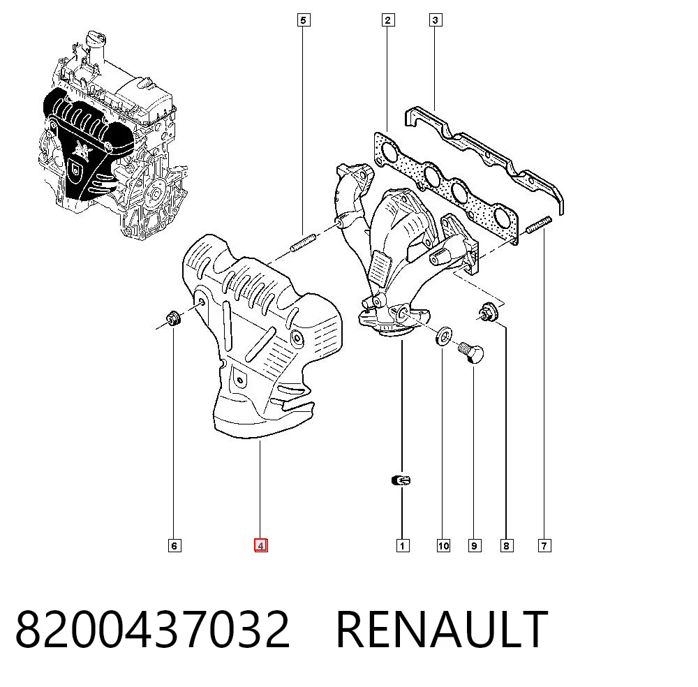 8200437032 Renault (RVI)