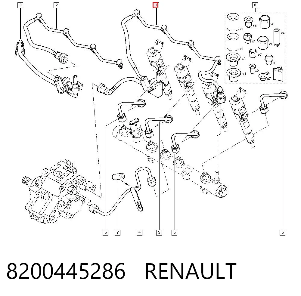 Tubería de retorno de combustible de los inyectores VEMO/Vaico V461876 precio, desde 37,08 EUR