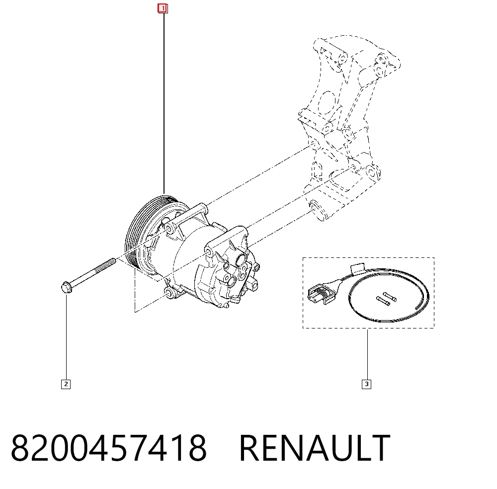 8200457418 Renault (RVI) Compresor climatizador