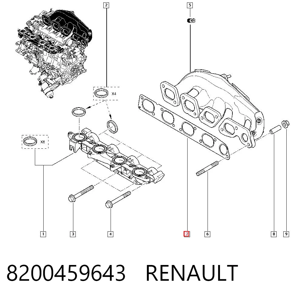 Junta de colector de escape Renault Trafic II furgoneta comprar en España