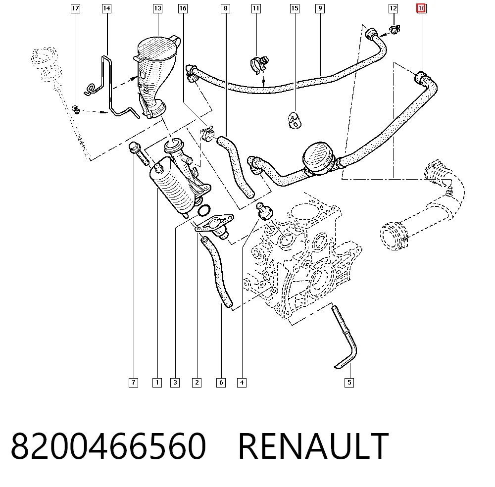 8200466560 Renault (RVI) Decantador de aceite
