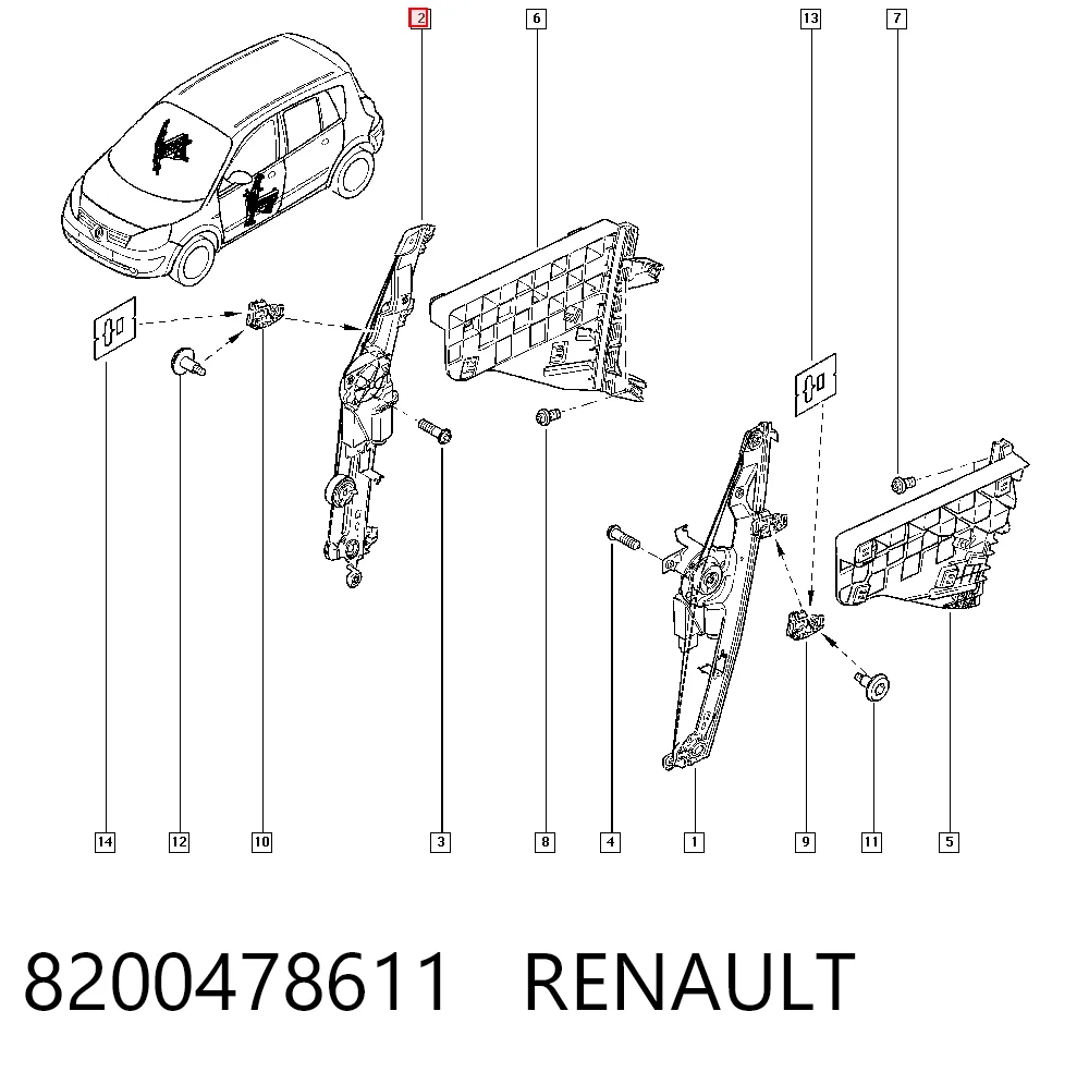 Elevalunas eléctrico Renault Scenic II monovolumen comprar en España