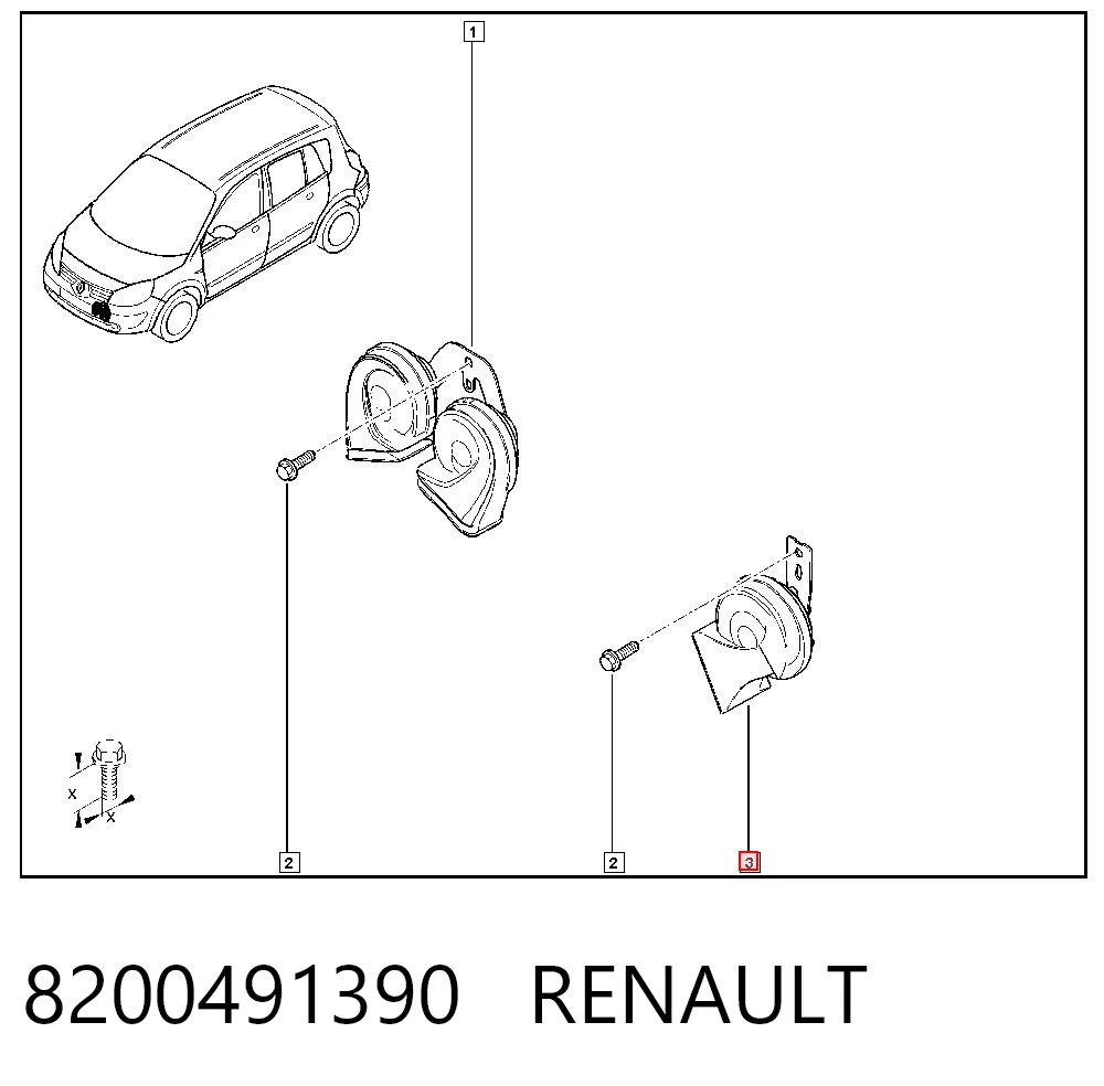 Comprar Claxon Renault Scenic II JM0, JM1 a bajo precio