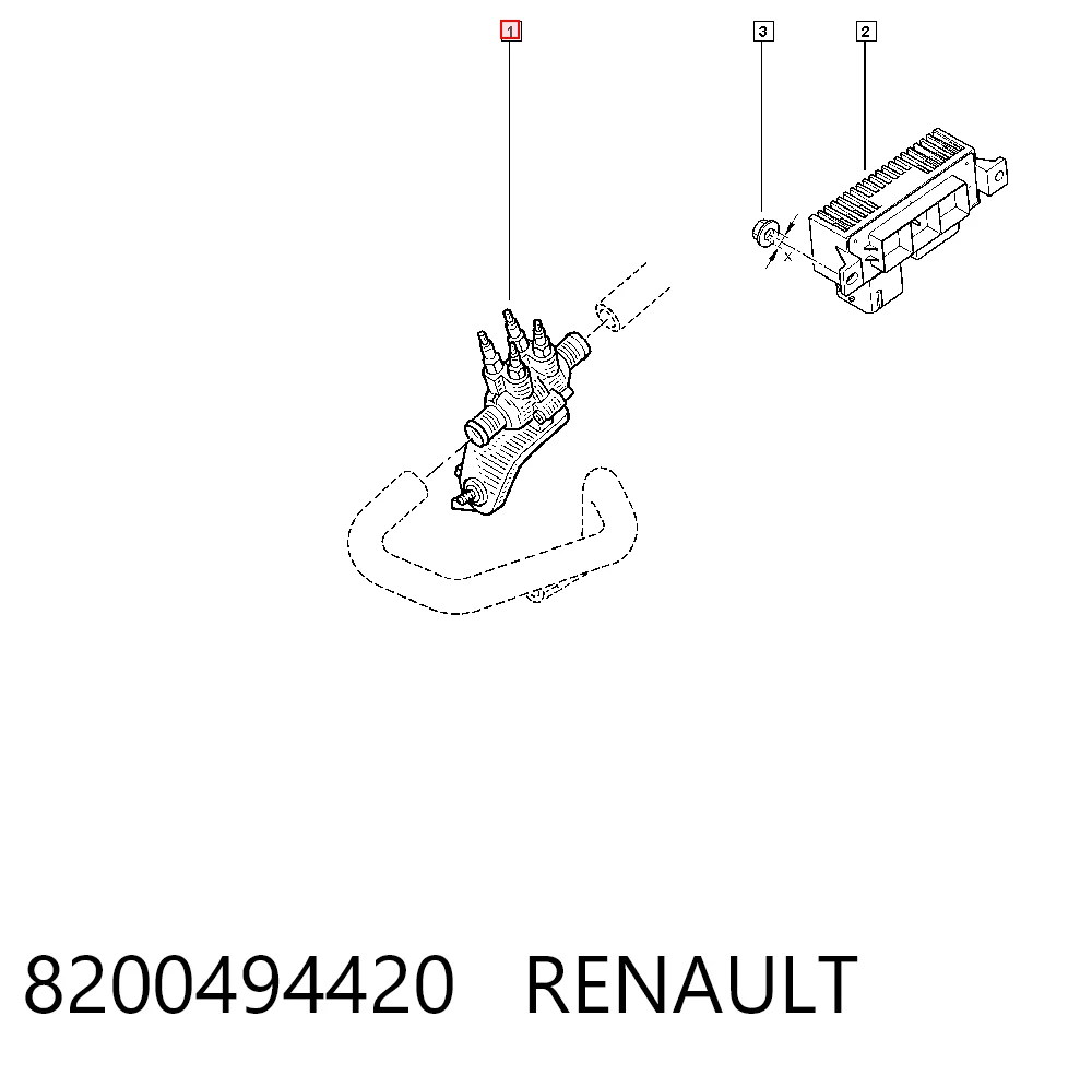 Comprar 8200033974 Nissan/Infiniti Calentador eléctrico de líquido refrigerante