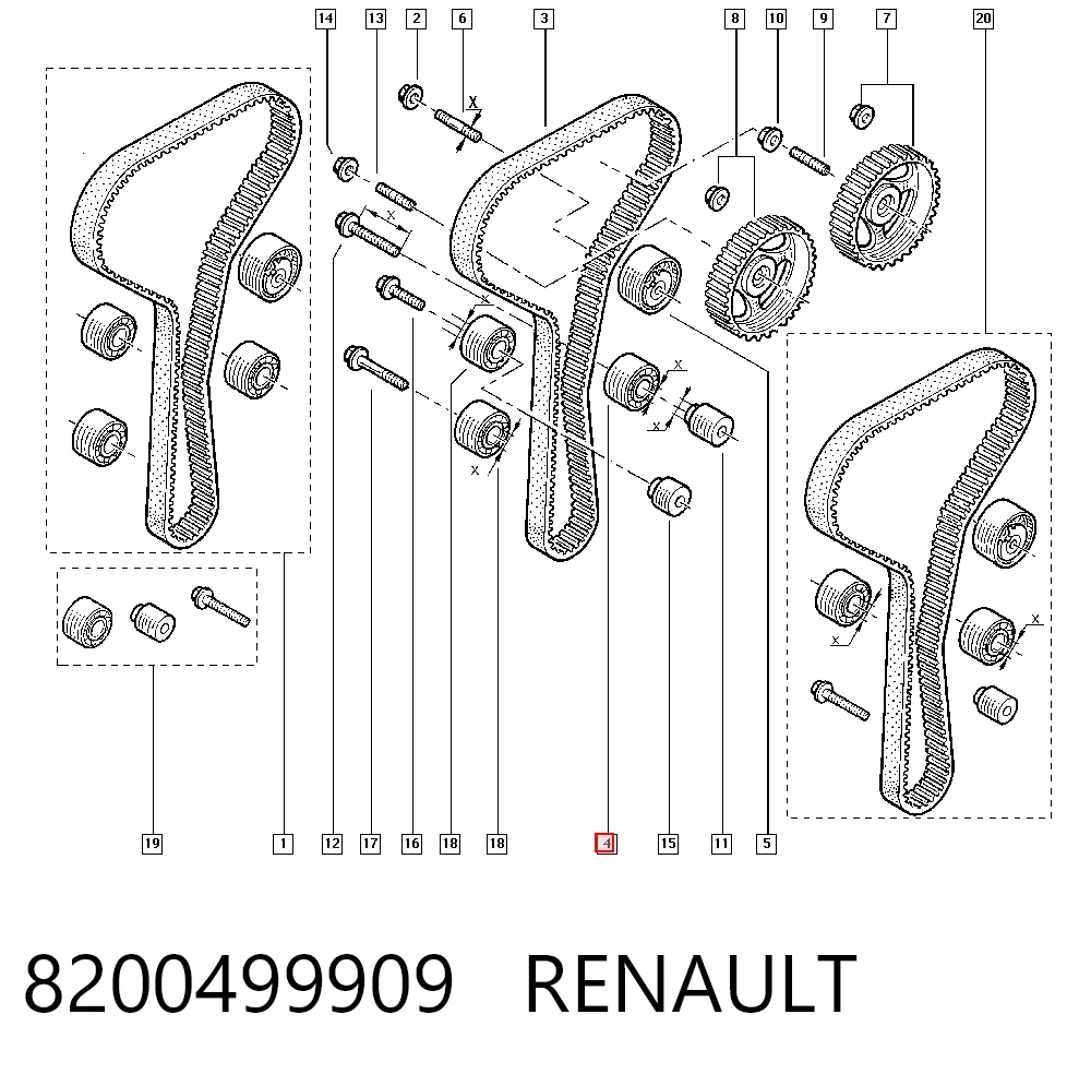 Rodillo intermedio de correa dentada Nissan Primastar  furgoneta comprar en España