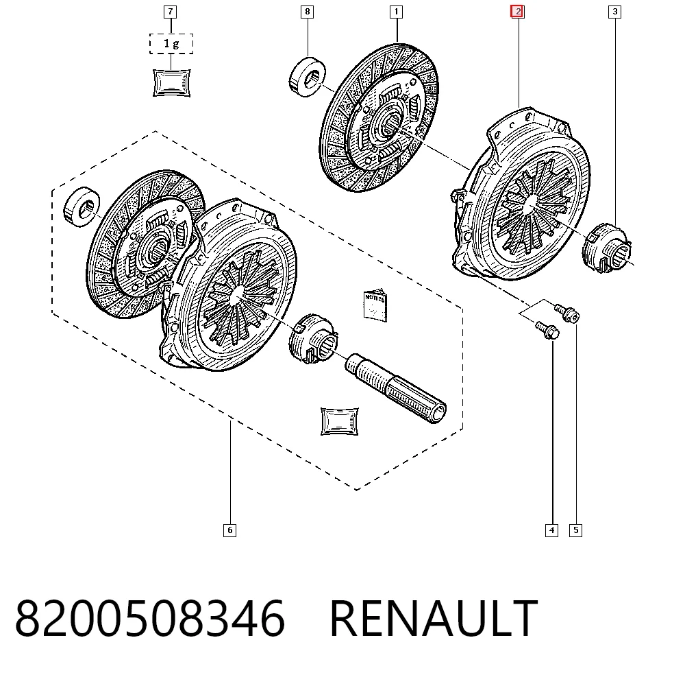 plato de presion del embrague funcion para Renault Clio SYMBOL LB0, LB1, LB2