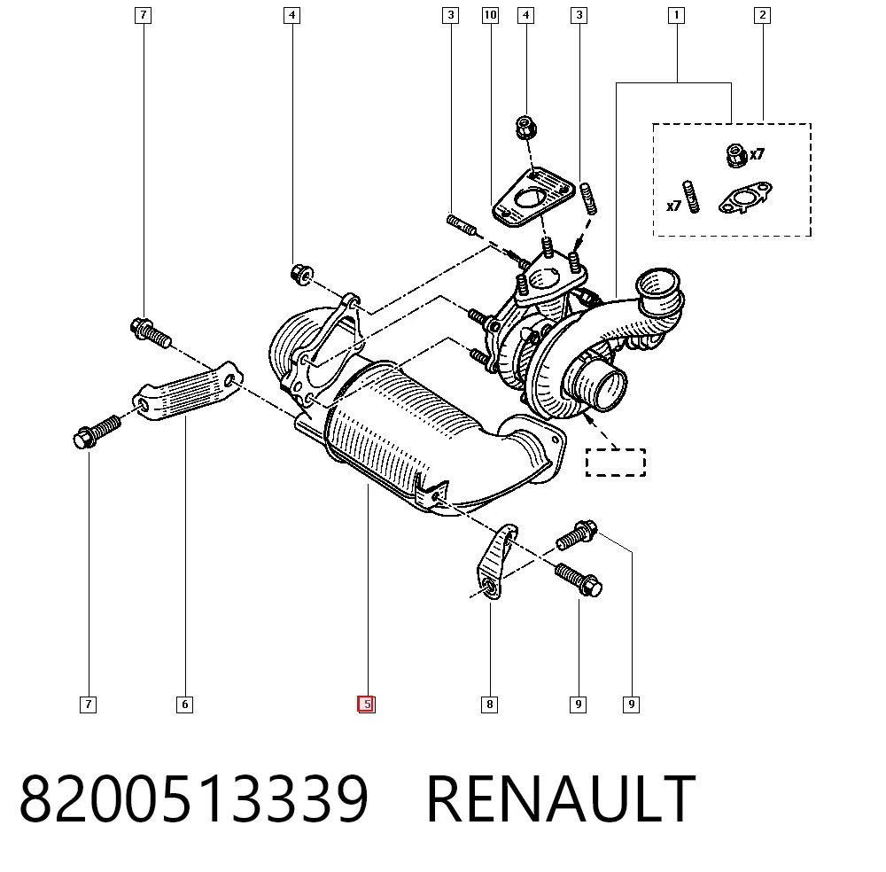 Convertidor catalítico para Renault Master II (HD, FD)