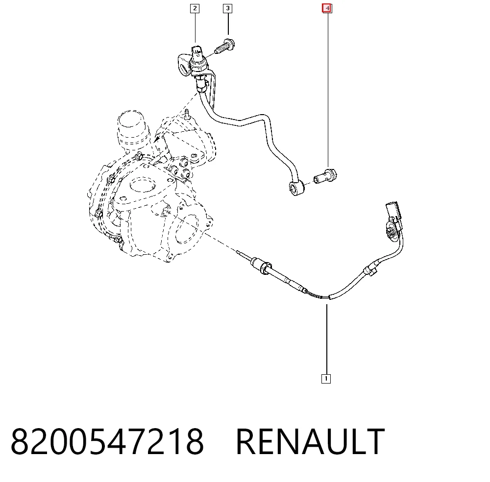 Comprar 95524137 Fiat/Alfa/Lancia Perno de tubo de alimentación de aceite de turbocompresor