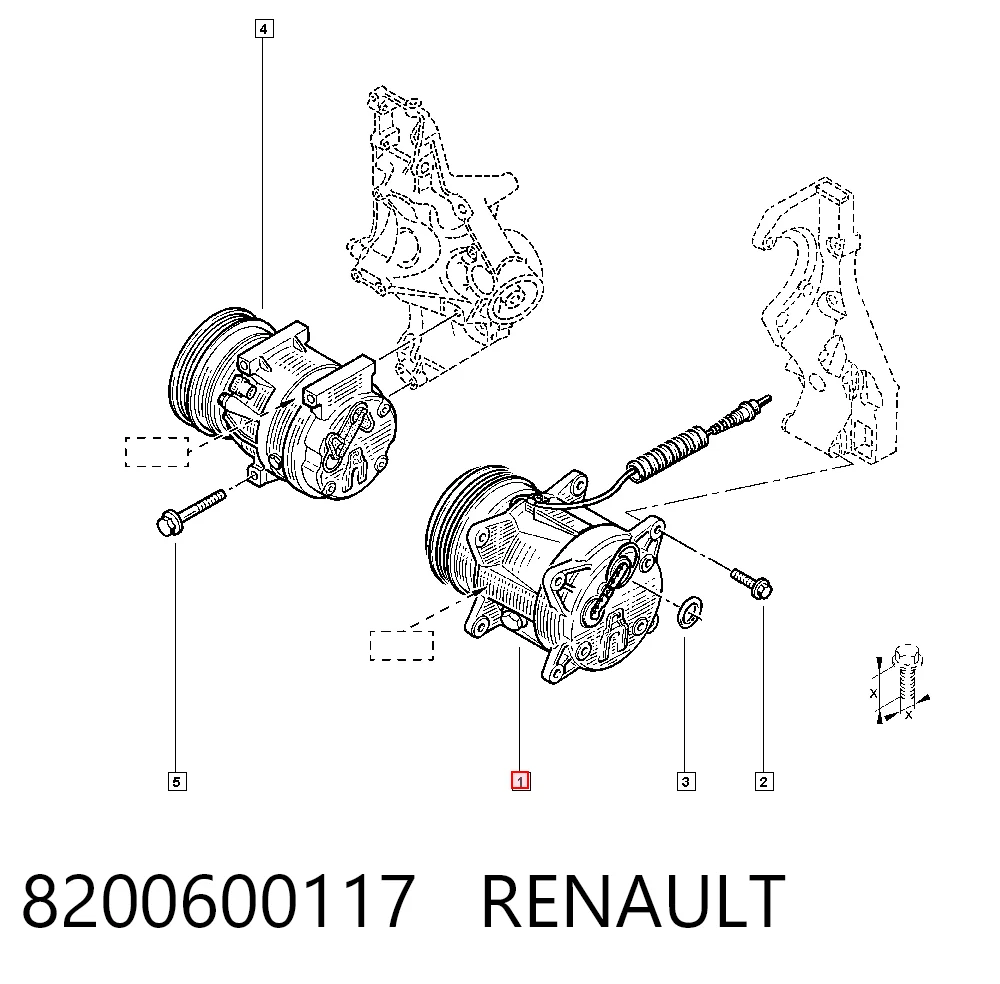 Precio del repuesto Compresor de ac Kangoo  monovolumen