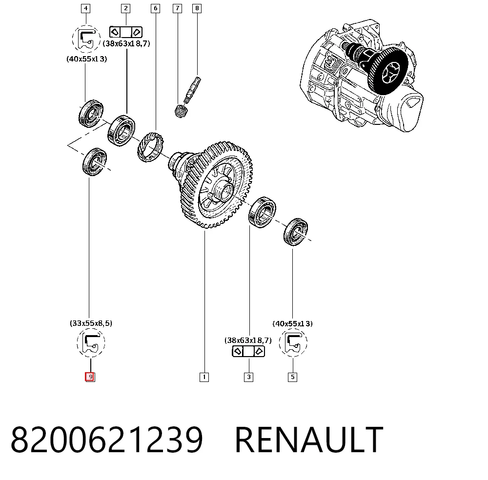 8200621239 Renault (RVI)
