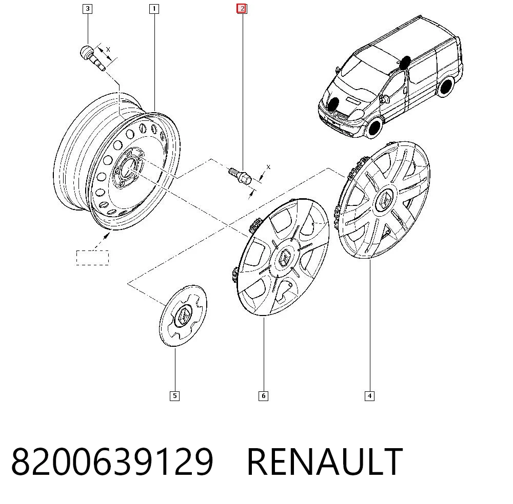 Tornillos para ruedas Renault Master III desde 3,86 €