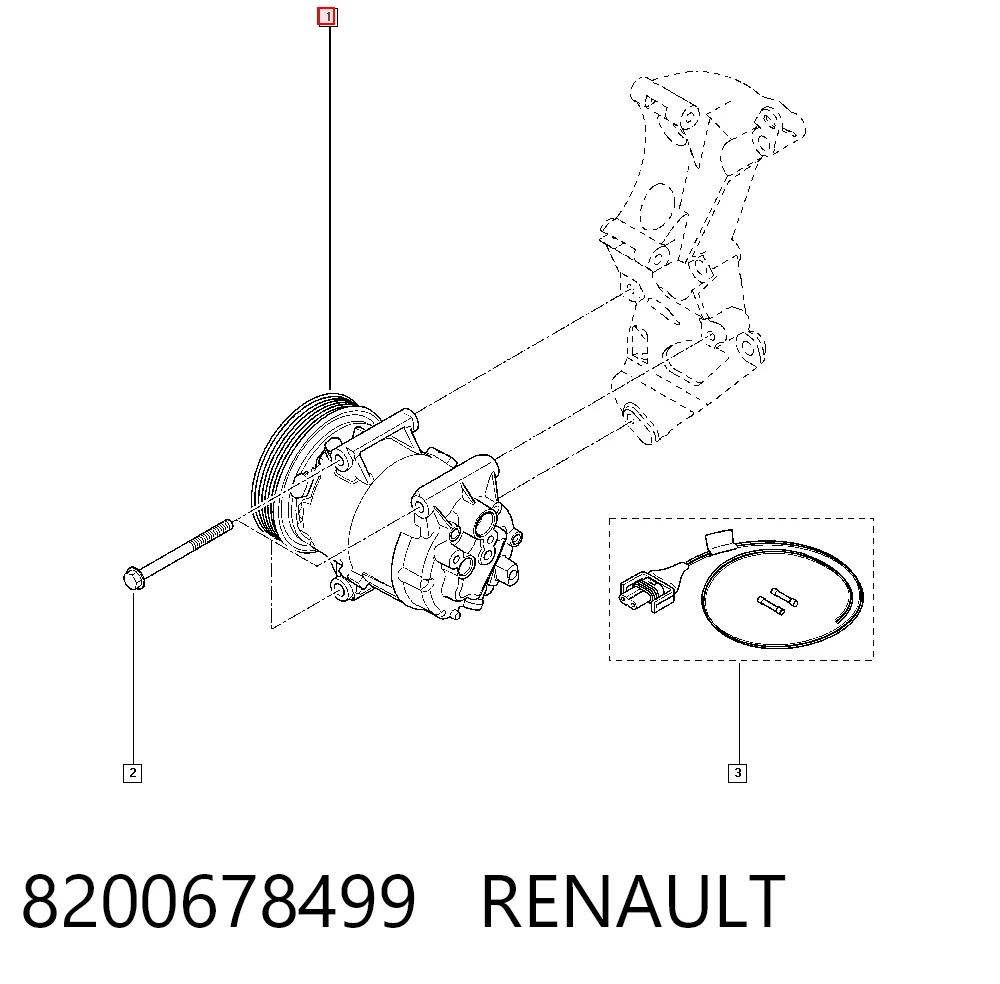 8200678499 Renault (RVI) Compresor climatizador