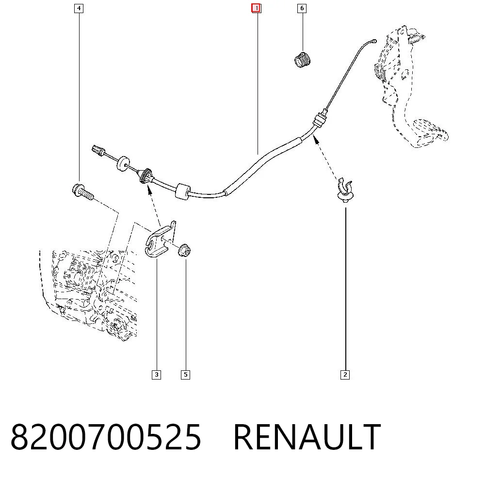 Comprar Cable de embrague Renault Clio  LU a bajo precio