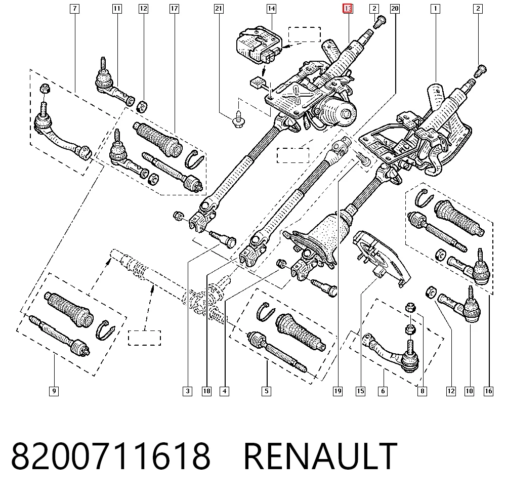 Comprar Columna dirección Renault Clio II SB0