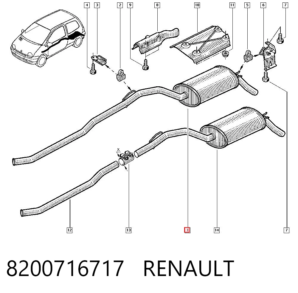 Comprar Silencioso trasero Twingo I C06