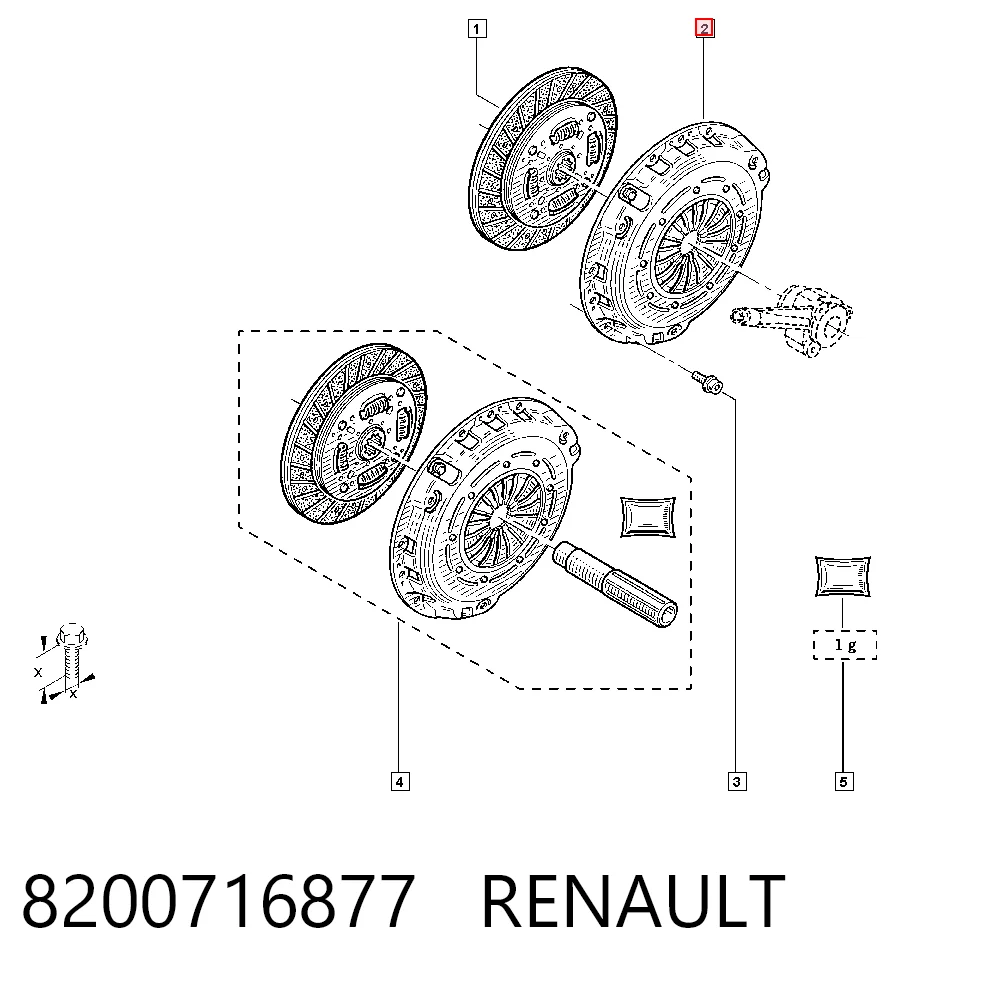 plato de presion del embrague funcion Renault Master II (2003-2010)