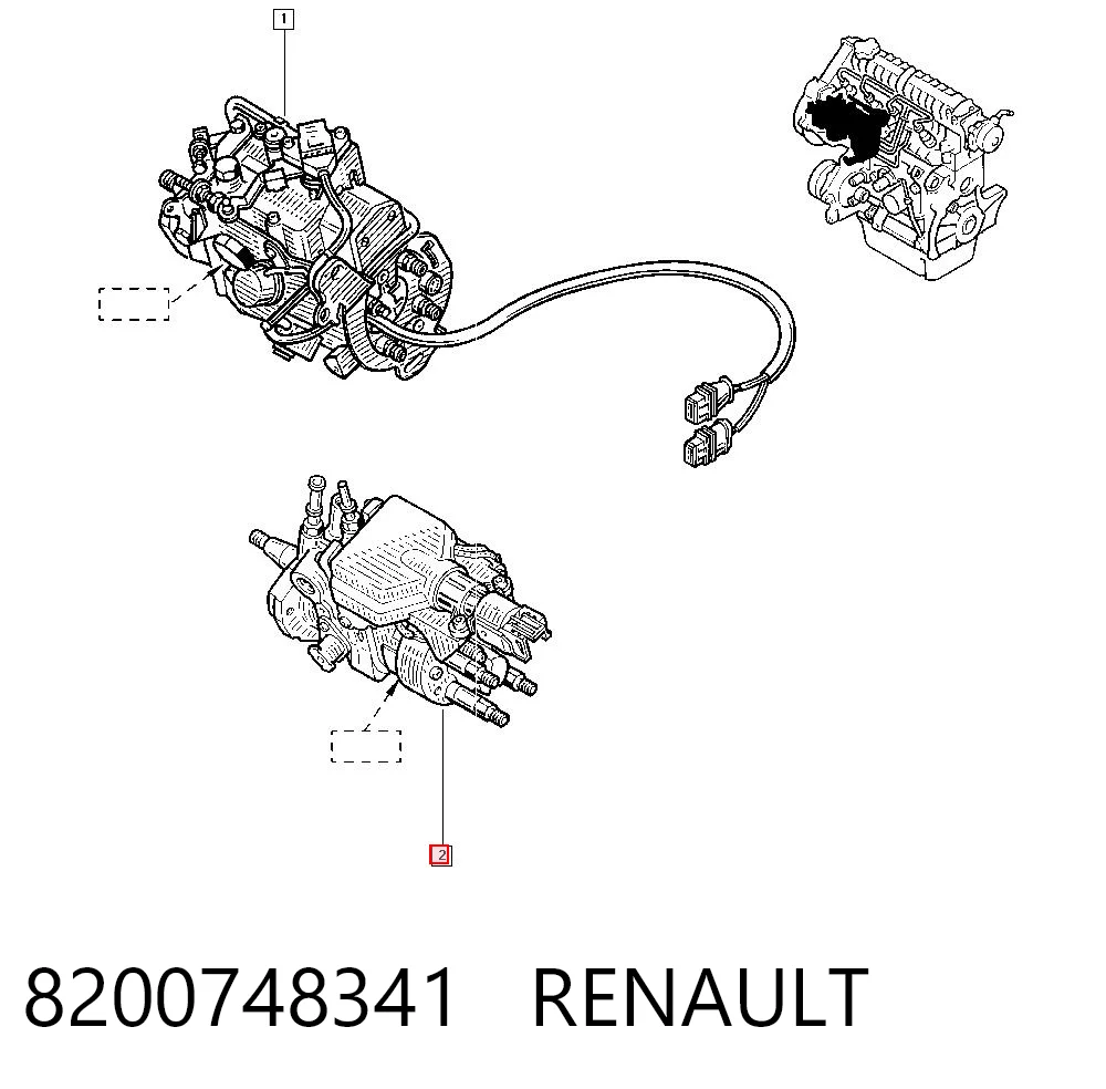 Bomba de inyección para Renault Clio II SB0
