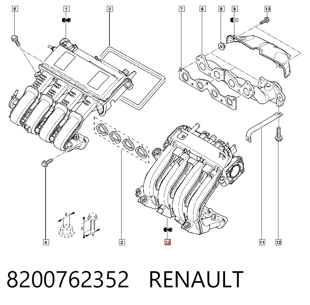 Colectores de admisión para Renault Clio SYMBOL LU
