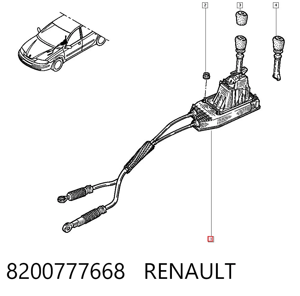 Comprar Mecanismo selector de marchas Renault Laguna II BG0, BG1 a bajo precio
