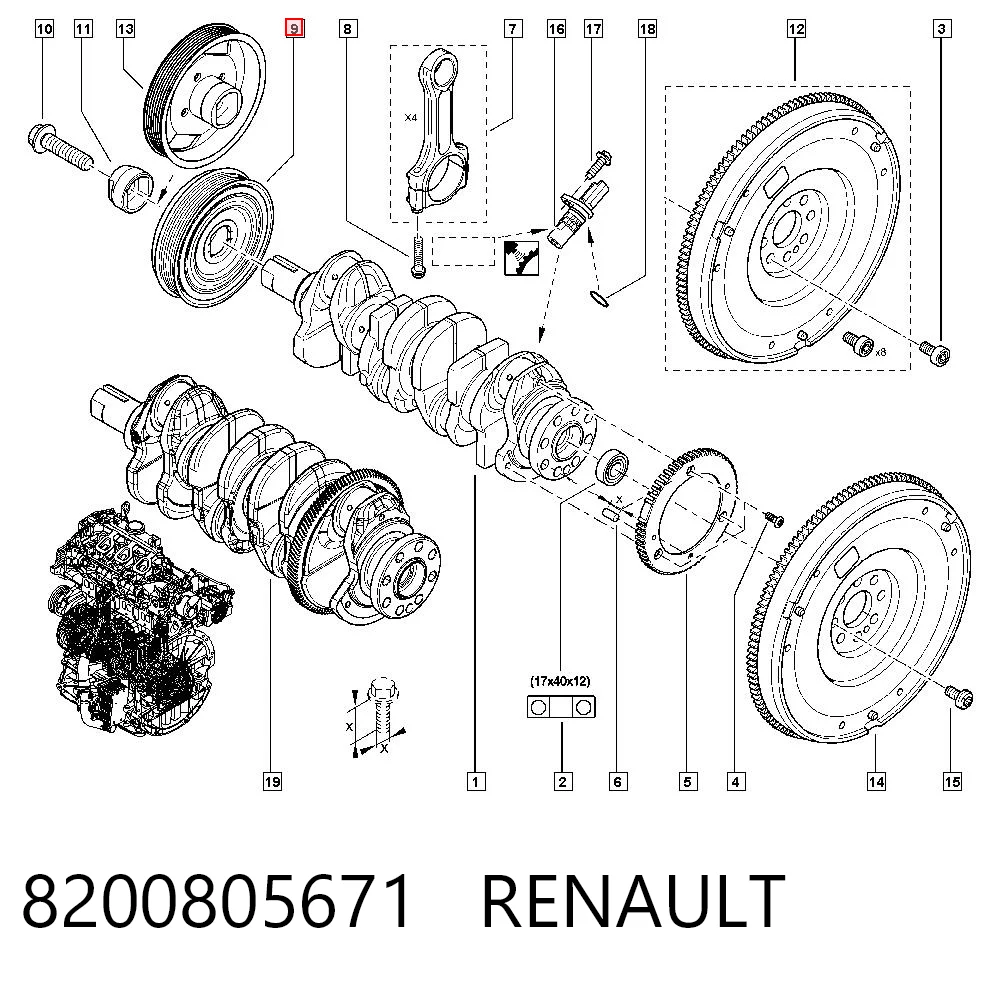 Polea del cigüeñal Renault Master III desde 104,75 €