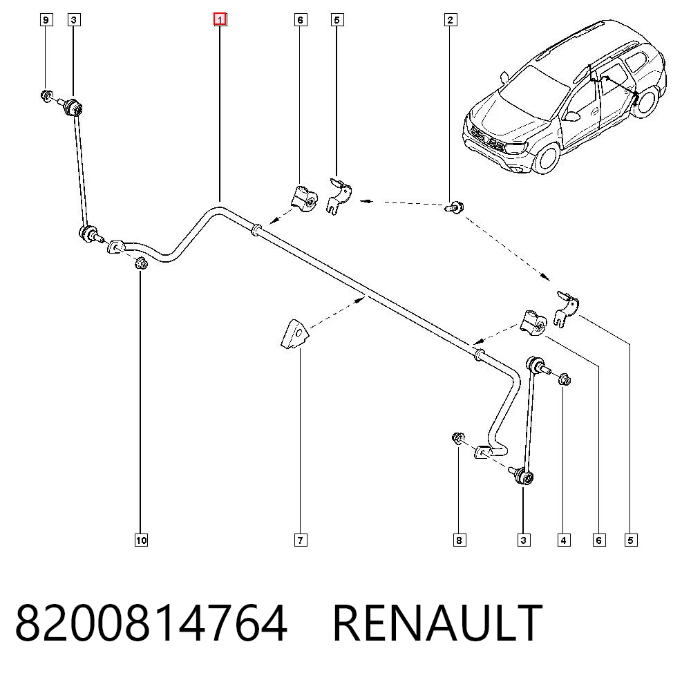 Comprar Estabilizador trasero Renault DUSTER II HM a bajo precio